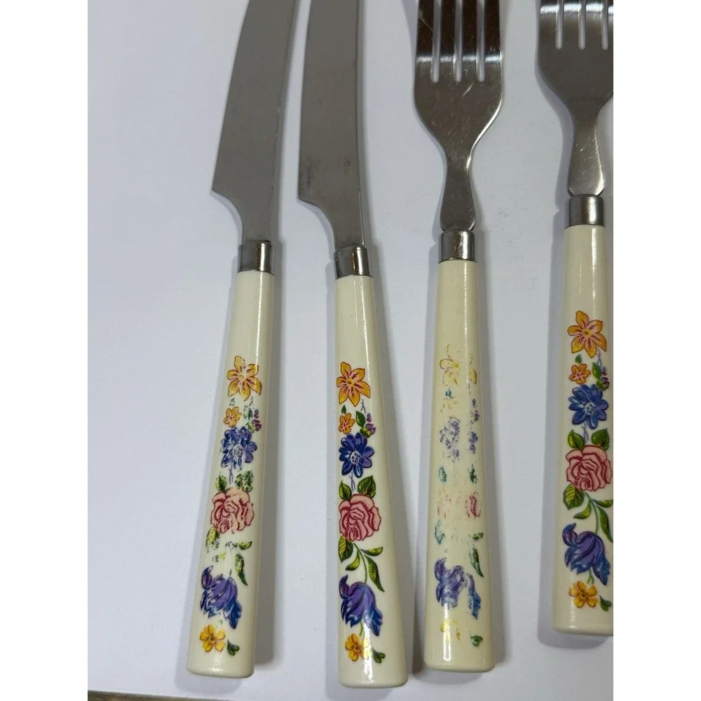 1970's Floral Flatware